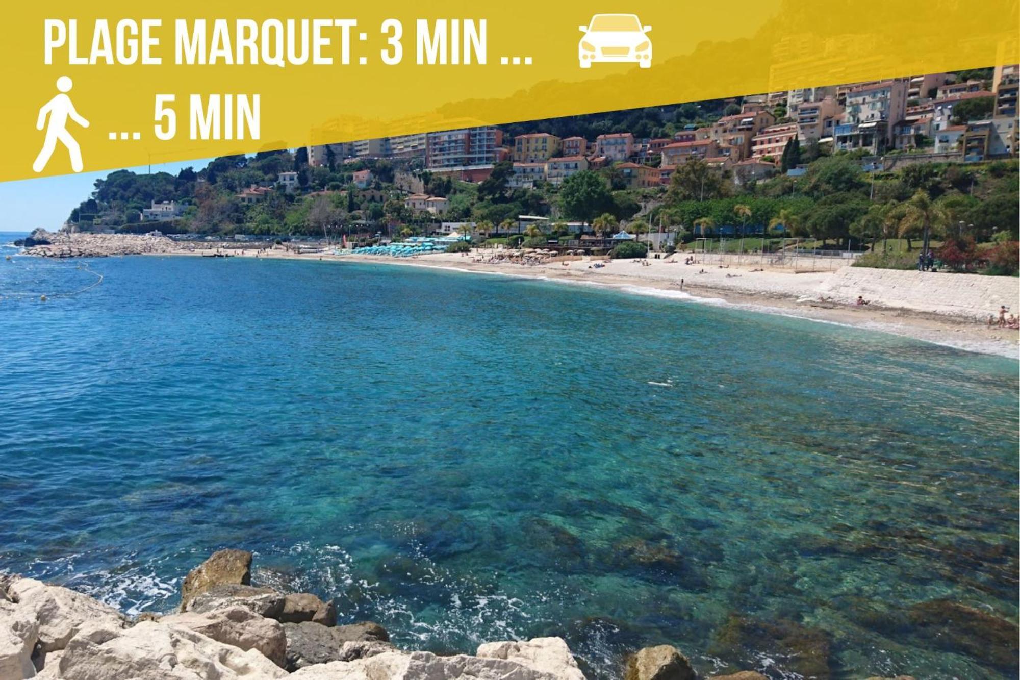 Appartement Moderne Climatise Monaco Vue Mer Cap-d'Ail Dış mekan fotoğraf